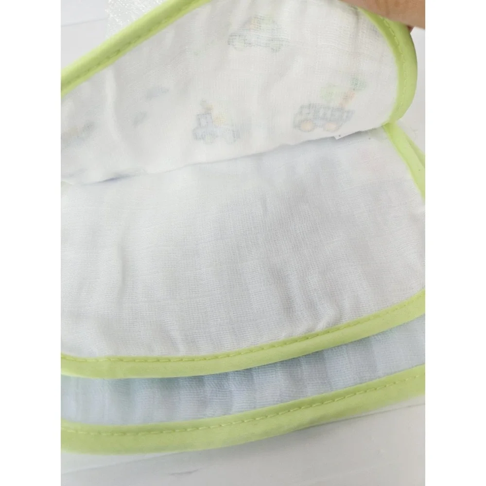 Kyle & Deena Baby Bandana Bib 3 Pack green blue truck boy NWT